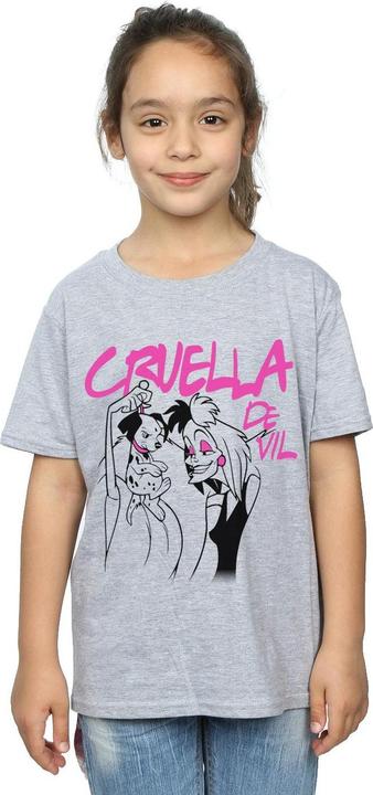 Immagine prodotto Disney Cruella De Vil Collared Maglietta Ragazze (140, 146)