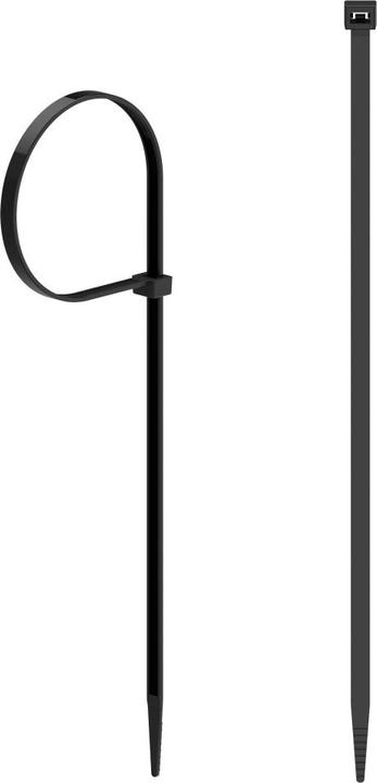 Actual product image Hama Cable ties, 3.5 x 140 mm, black, 50 pieces (Plastic cable ties, 140 mm, 50 pcs.)