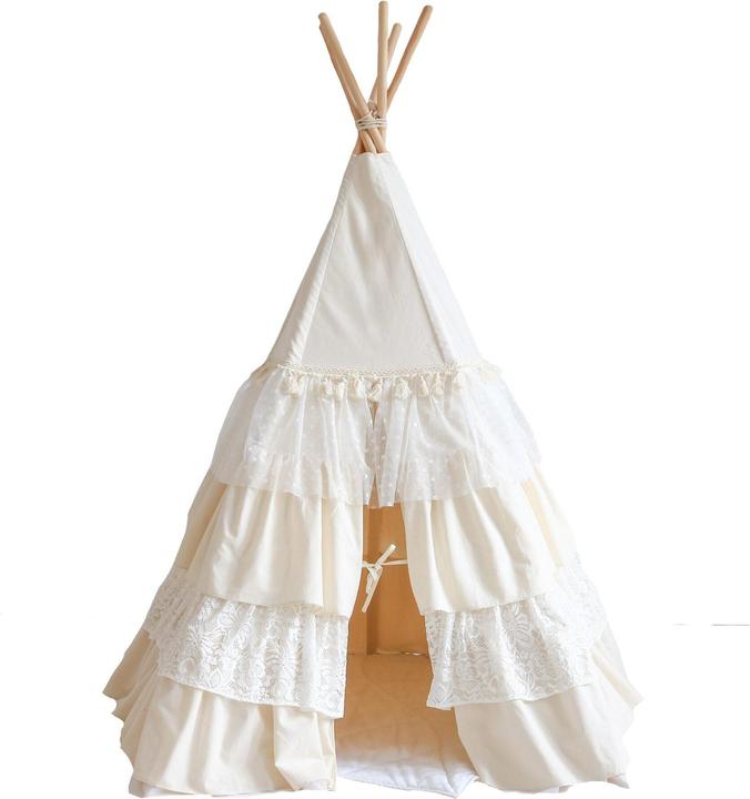 Produktbild Moi Mili Grosses Tipi-Zelt mit Rüschen "Shabby chic"