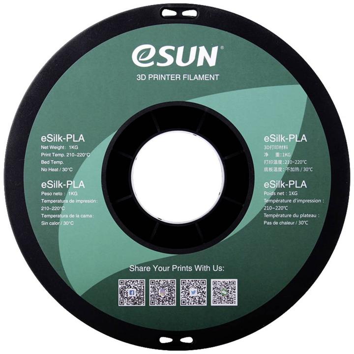 Produktbild eSUN eSilk-PLA Copper Filament PLA 1.75 mm 1 kg Kupfer (metallic) (PLA, 1.75 mm, 1000 g, Kupfer)