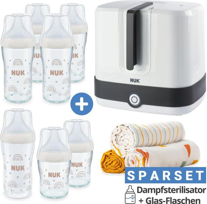 Produktbild NUK Sterilisatoren & Vaporisatoren Premium Starter-Set 11-tlg. - Dampfsterilisator