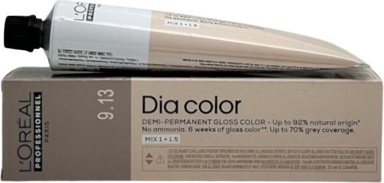 Actual product image L'Oréal Paris Loreal DIA Colour 9.13 Very Light Blonde Ash Gold 60 ml (9.13 Very light blonde ash gold)