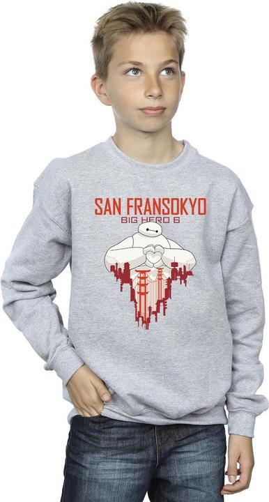 Immagine prodotto Disney Big Hero 6 Baymax San Fransokyo Heart Felpa Ragazzi (116)