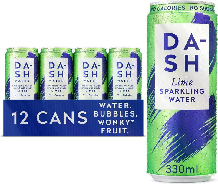 Image du produit Dash Water Eau pétillante au citron vert (12 x 33 cl)