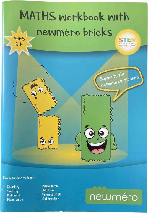 Actual product image Newmero Workbook for children 3 - 6 years old (English)