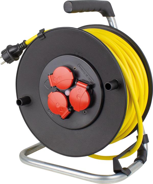 Image du produit As - Schwabe Enrouleur de câble 25.00 m Jaune Fiche à contact de protection 10136 (25 m, 1.50 mm²² mm)