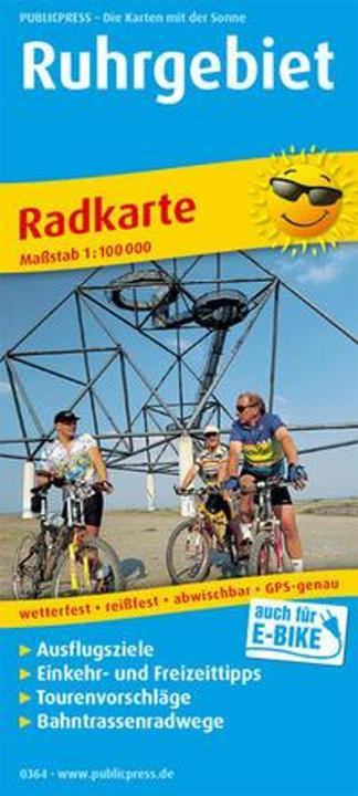 Produktbild PUBLICPRESS Radkarte Ruhrgebiet