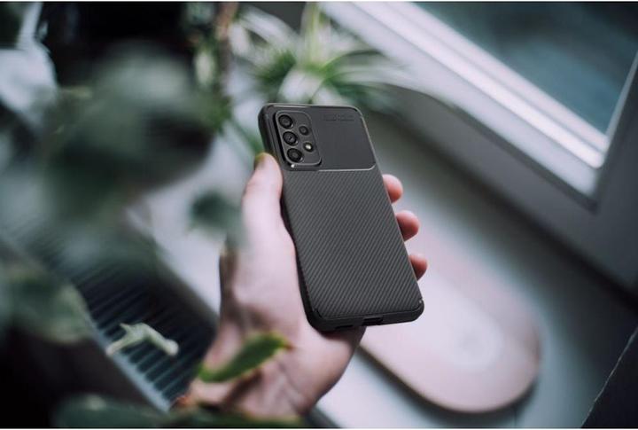 Immagine prodotto OEM Back panel cover Case CARBON PREMIUM for SAMSUNG A34 5G black (Samsung Galaxy A34 5G)
