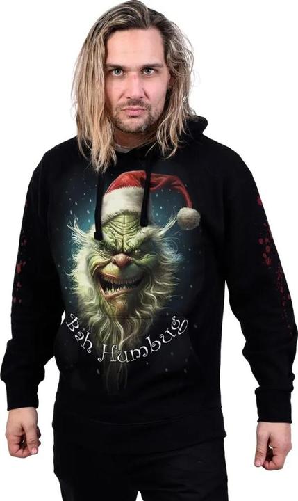 Immagine prodotto Spiral Felpa con Cappuccio Bah Humbug Adulto Unisex (L)
