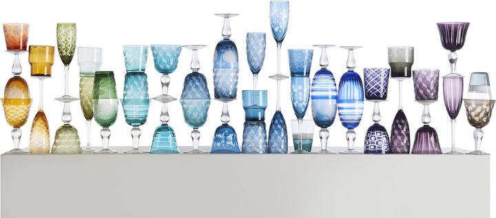 Immagine prodotto Pols Potten Set di bicchieri da vino di design Tagli (6 pezzi) (25 cl, 6 Occhiali, Set di bicchieri da vino)