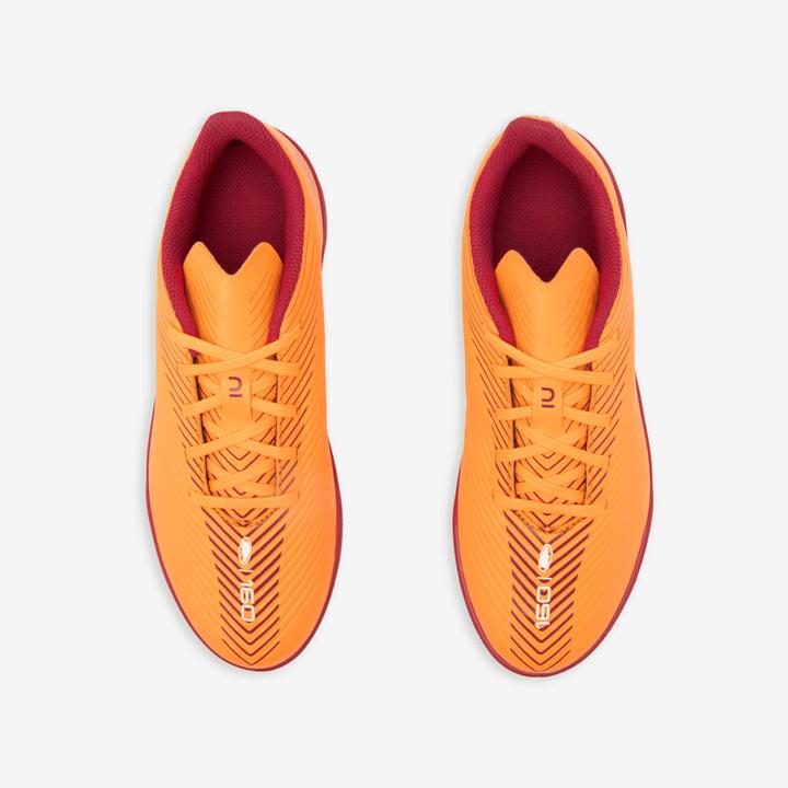 Immagine prodotto Kipsta Scarpe da calcio multi-punta da bambino TF con lacci - 160 Turf arancione (37)