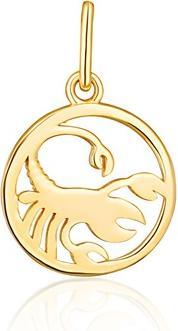 JVD Gold-Plated Scorpio Sign Pendant