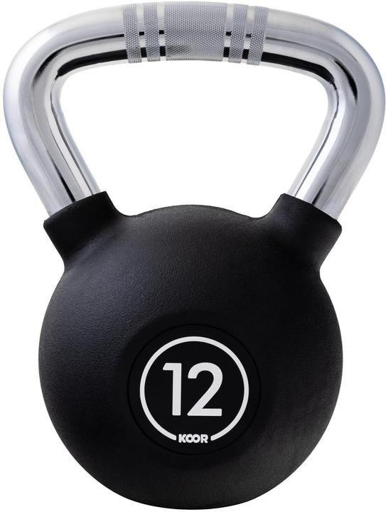 Koor Kettlebell 12 kg, Schwarz (1 x 12 kg)