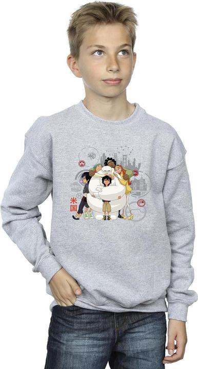 Immagine prodotto Disney Big Hero 6 Baymax Group Hug Felpa Ragazzi (152, 158)