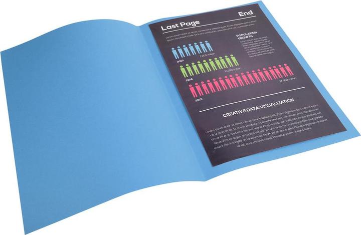 Actual product image Exacompta File cover A4 FSC paper 220g turquoise (A4, 100 x)