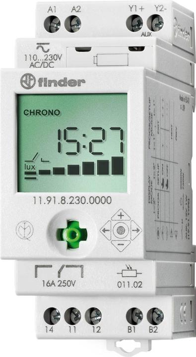 Image du produit Finder Interrupteur crépusculaire 150Lux 16A+1Aux 230V 11.91.8.230.0000