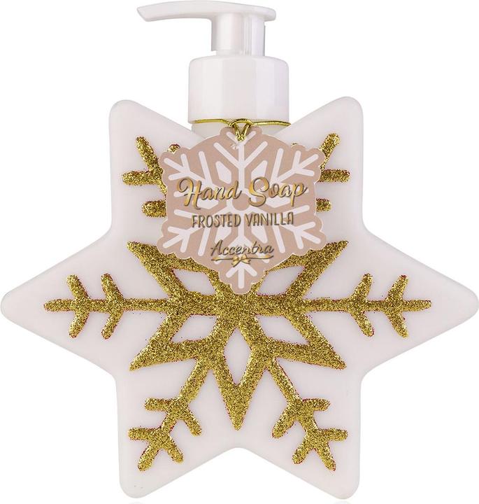 Accentra Seifenspender mit Handseife SNOWFLAKE (Flüssigseife, 350 ml)