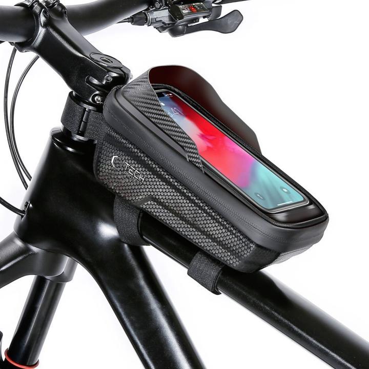 Actual product image Tech-Protect V2 bicycle bag with space for a 1l phone - black