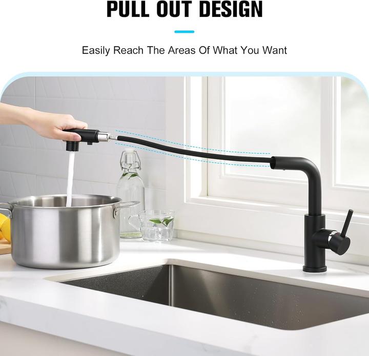 Image du produit Crea Robinet de cuisine avec douchette extractible