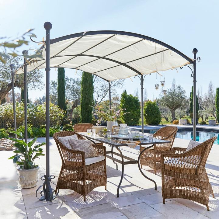 Image du produit Loberon Pergola Yarl noir/beige (3.60 m)