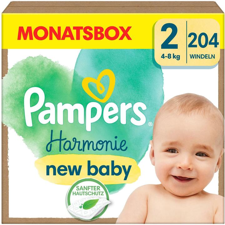 Immagine prodotto Pampers Harmonie (Dimensione 2, Pacco mensile, 204 Pezzo/i)