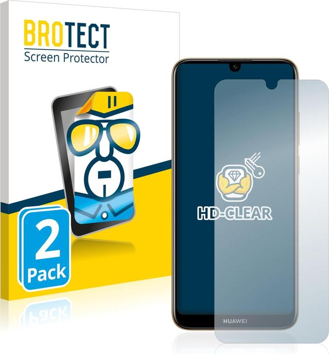 Produktbild BROTECT Schutzfolie Displayschutz Klar (2 Stück, Huawei Y6 (2019))
