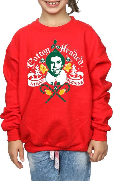 Actual product image Elf Girls Headed Ninny Muggins Sweatshirt (152, 158)