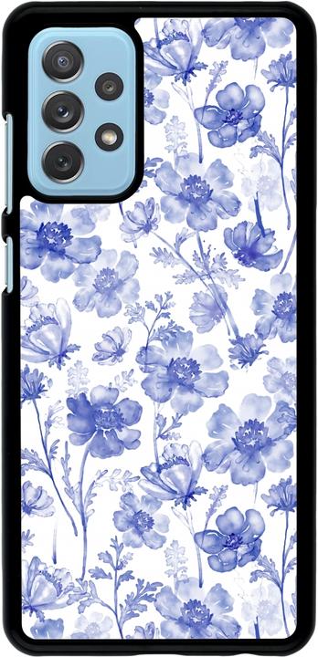 Immagine prodotto PhoneLook Copertina Primavera 23 fiori blu acquerello (Samsung Galaxy A72)