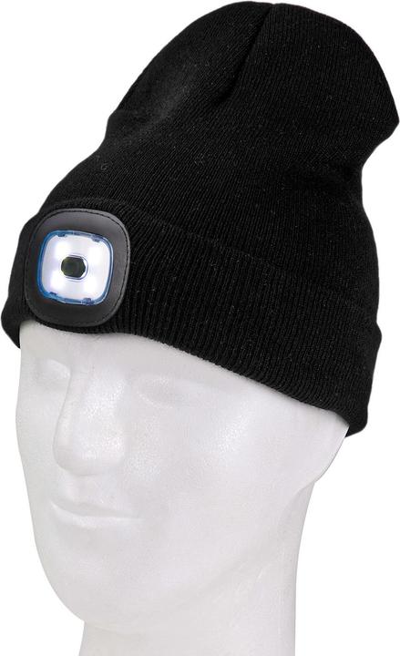 Actual product image Dema Knitted hat with headlamp black