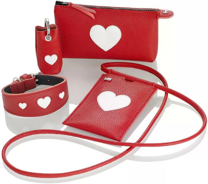 Produktbild Hunter Halsband Windhund Love 37/XS-S, Rot/Schwarz (Hund, Allgemein)