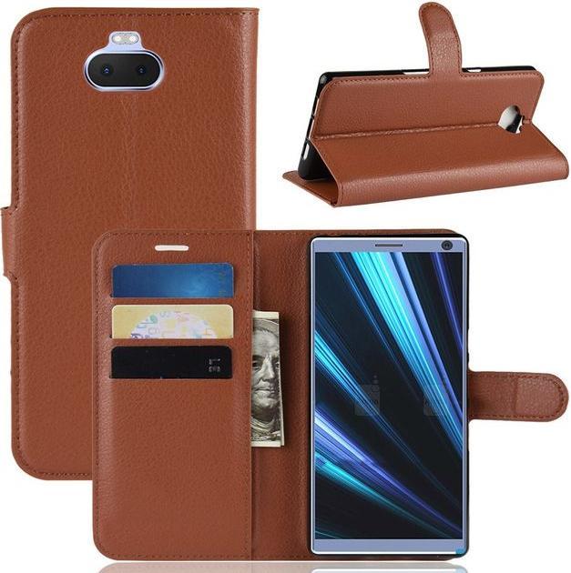 Actual product image MU Classic Litchi Leather Bookcover Series (Sony Xperia 10 Plus)