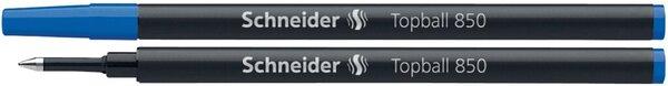Image du produit Schneider Tintenrollermine 850m, Euro-Format, verschleissfeste Edelstahlspitze, 10 Stück, blau (Encrier, Bleu, 0.50 mm)