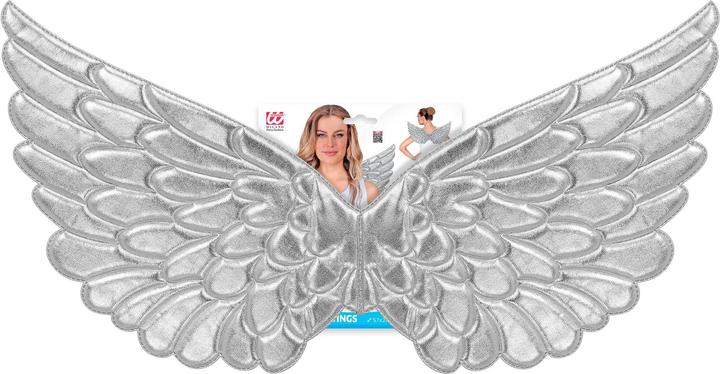 Image du produit Widmann Ailes d'ange argentées en plastique pour adultes 57x26cm