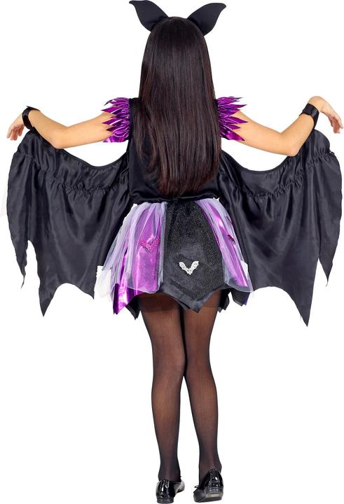 Image du produit Widmann Chauve-souris costume enfant robe avec tutu et ailes, oreilles (110, 116)