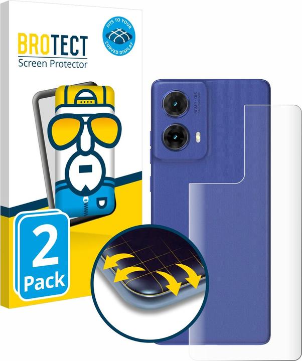 Produktbild BROTECT Fullscreen Schutzfolie Displayschutz Folie Klar Transparent (2 Stück, Motorola Moto G85)