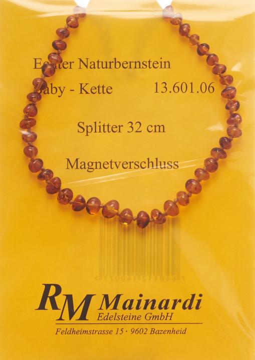 Actual product image Mainardi Natural Amber 32cm Splitt Magnetverschl (1 x)