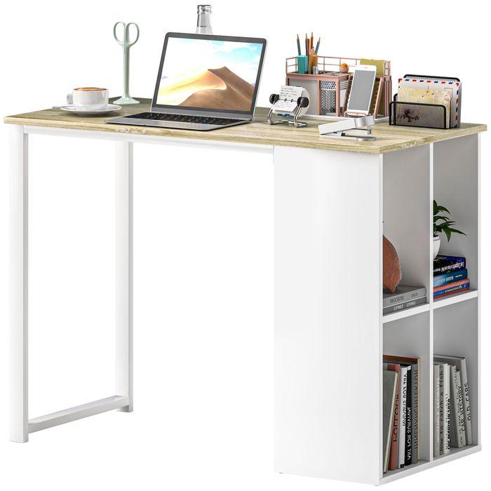 Produktbild Swisshandel24 Kompakter Computertisch, Moderner Schreibtisch, 100 x 54 x 75 cm, Weiss
