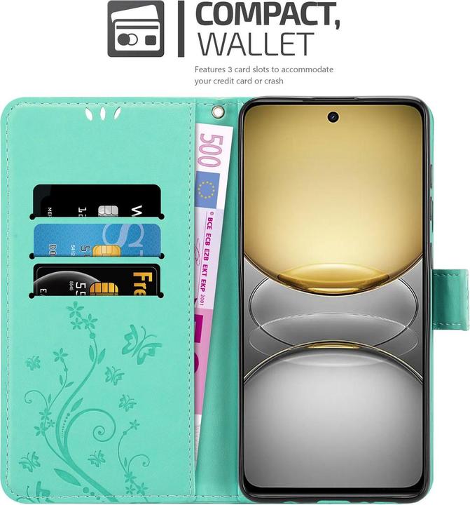 Actual product image Cadorabo Case for Realme C75 Flower Book (Siemens CC75)