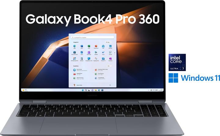 Image du produit Samsung Galaxy Book4 Pro 360 (16", Intel Core Ultra 7 155H, 16 Go, 1000 Go, DE)