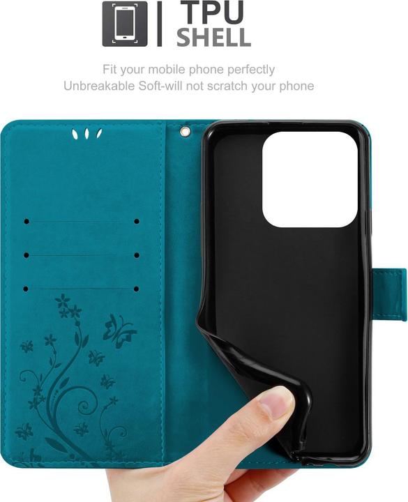 Image du produit Cadorabo Coque pour Realme C61 / C63 pour Fleur Book (CAT S61, Realme C63)