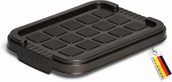 Image du produit Novaliv 1x couvercle de rechange 2 litres avec fermeture à clip 19x14 cm anthracite (19 x 14 cm, 2 l)