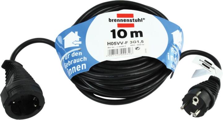 Image du produit Brennenstuhl Câble de rallonge en plastique de qualité 10m noir (10 m, CEE 7/3)