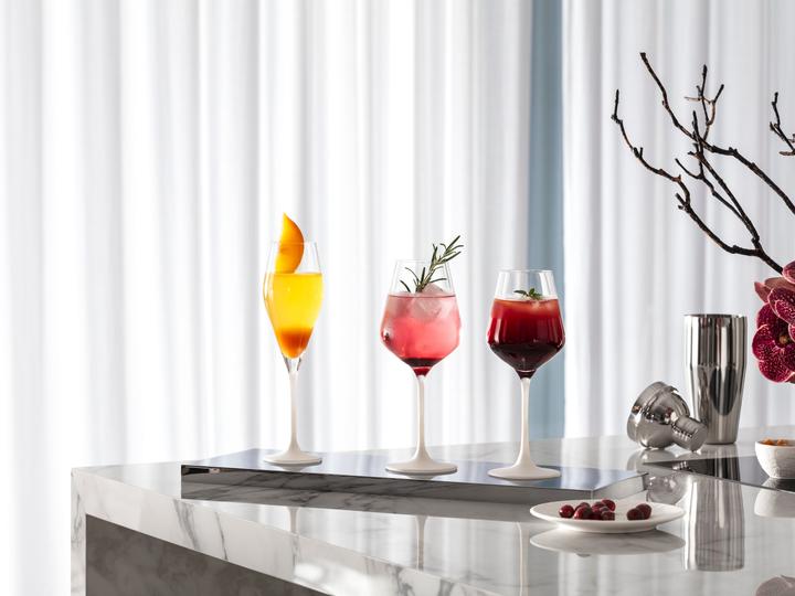 Actual product image Villeroy & Boch Champagne glass, set of 4 Manufacture Rock blanc (26 cl, 4 Glasses, Champagne glasses)