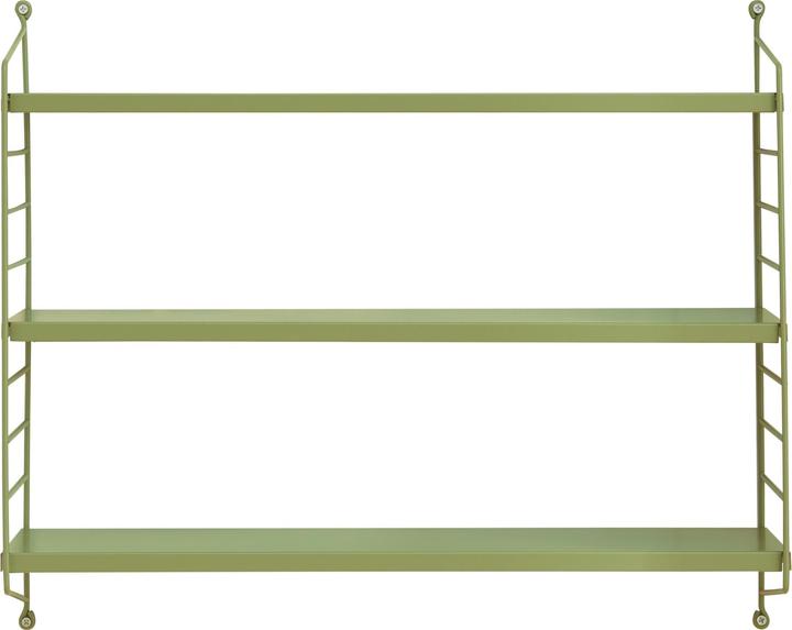 Immagine prodotto En.Casa Scaffale a muro modulare Strängnäs set di 4 verde oliva