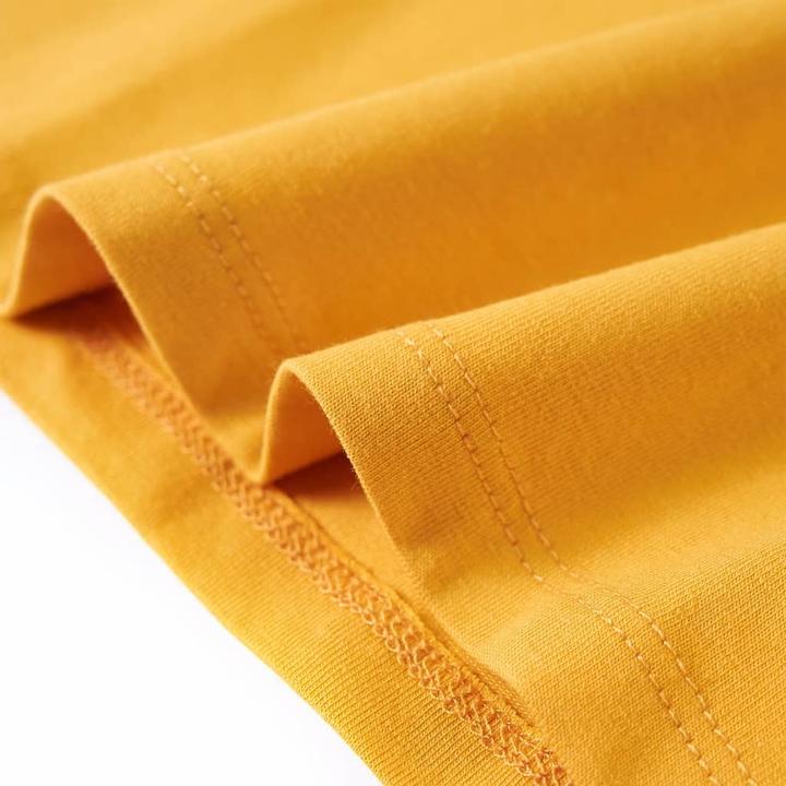 Immagine prodotto VidaXL Camicia a maniche lunghe per bambini ocra scuro 116,Materiale: 95 (116)