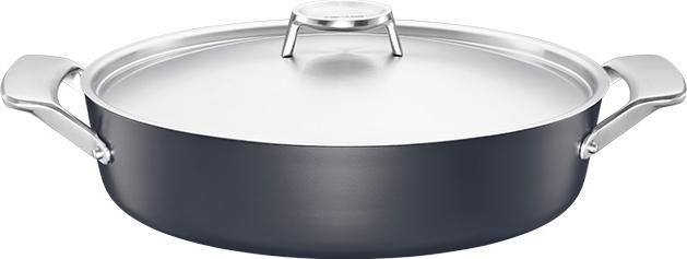 Fiskars Taiten roaster, 28cm (28 cm, Casserole + Stewpot, Aluminium, Stainless steel)