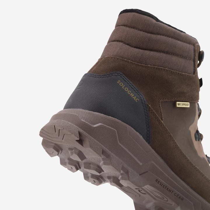 Actual product image Solognac Hunting boots Crosshunt 140 waterproof warm brown (42)