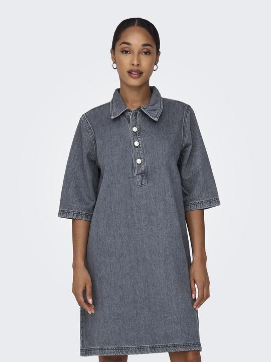 Actual product image Only Regular fit shirt collar short dress dress (S)