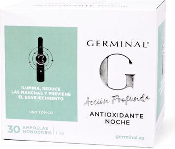 Actual product image Germinal Deep Action Antioxidant Night 1ml 30 ampoules (1 ml)