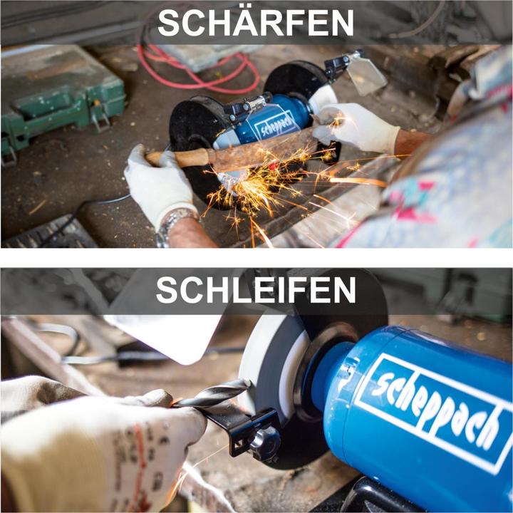 Actual product image Scheppach Double sander SM200AL (DIY) (Bench grinder, 500 W)